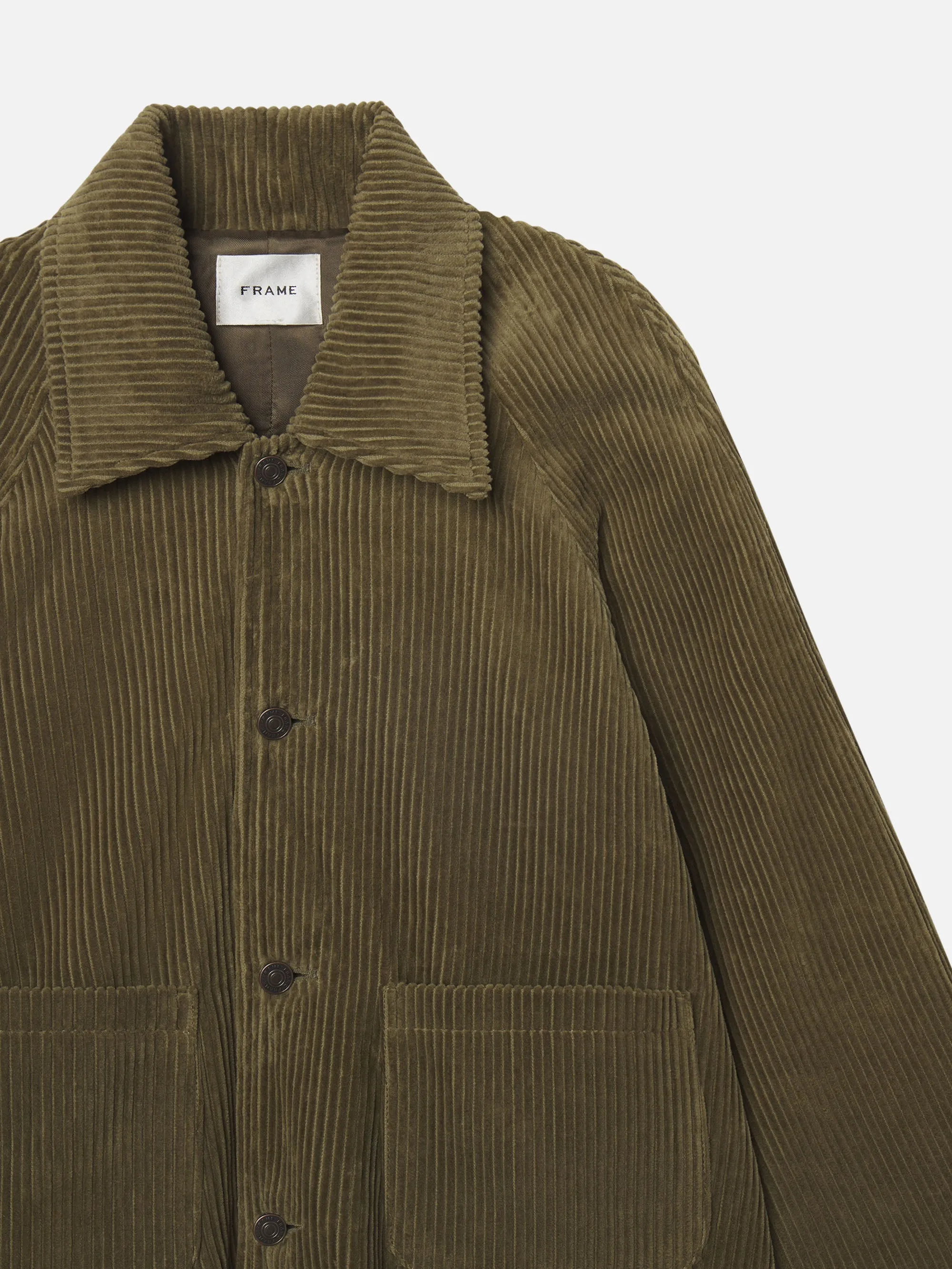 Dynamic flex Waterproof Stitch Details The Corduroy Swing Jacket -- Artichoke