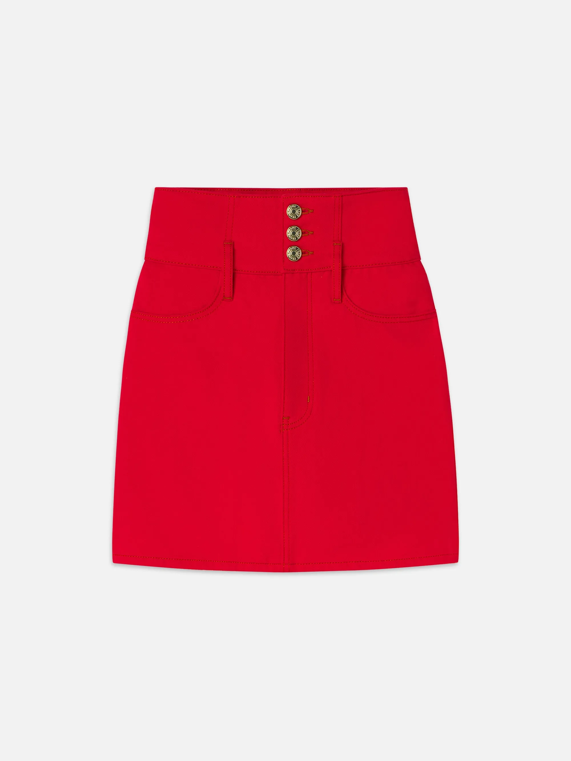 The Corset Mini Skirt -- Herrera Red relaxed shape Mesh Panel