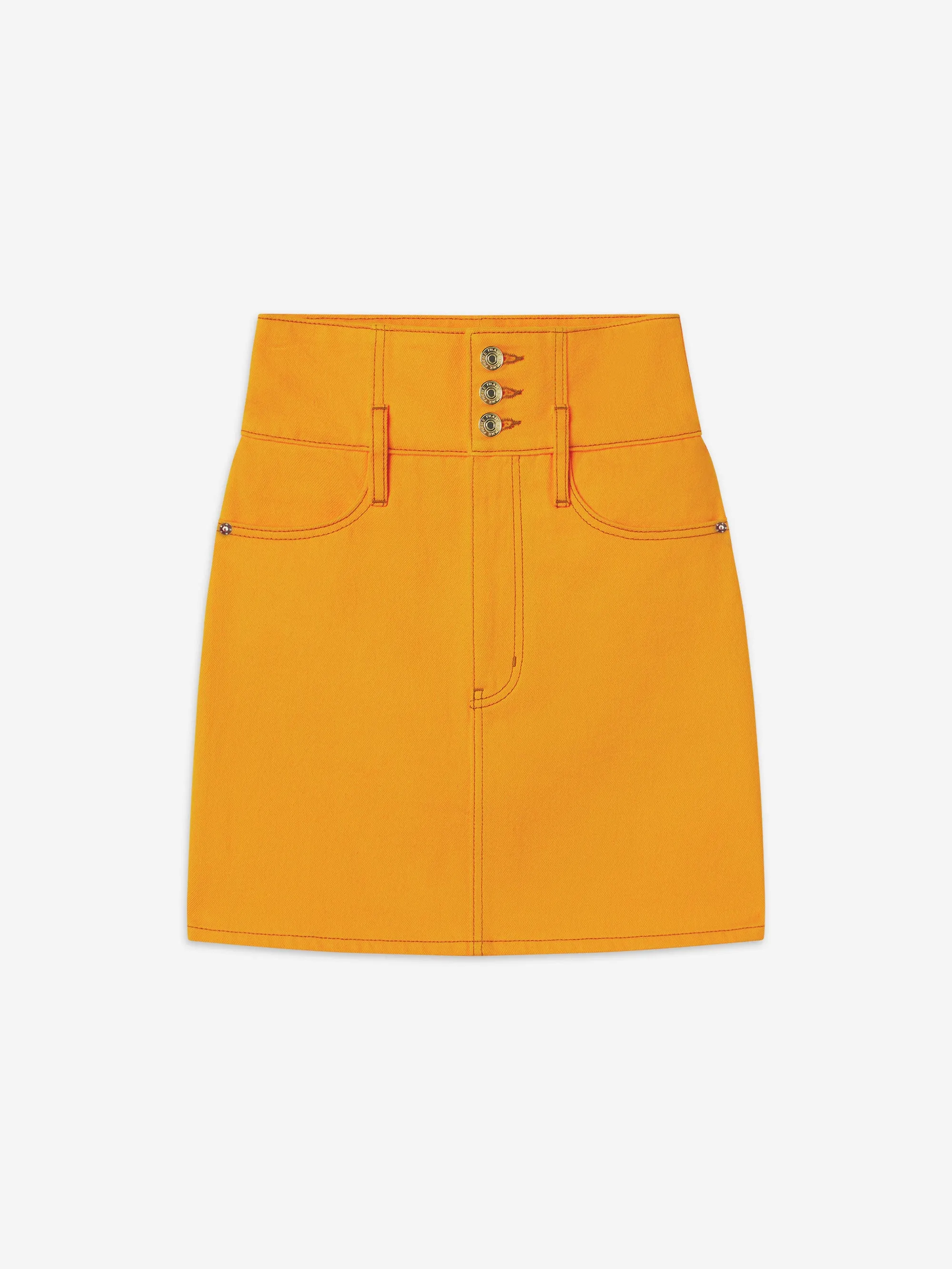 The Corset Mini Skirt -- Marigold Air Flow