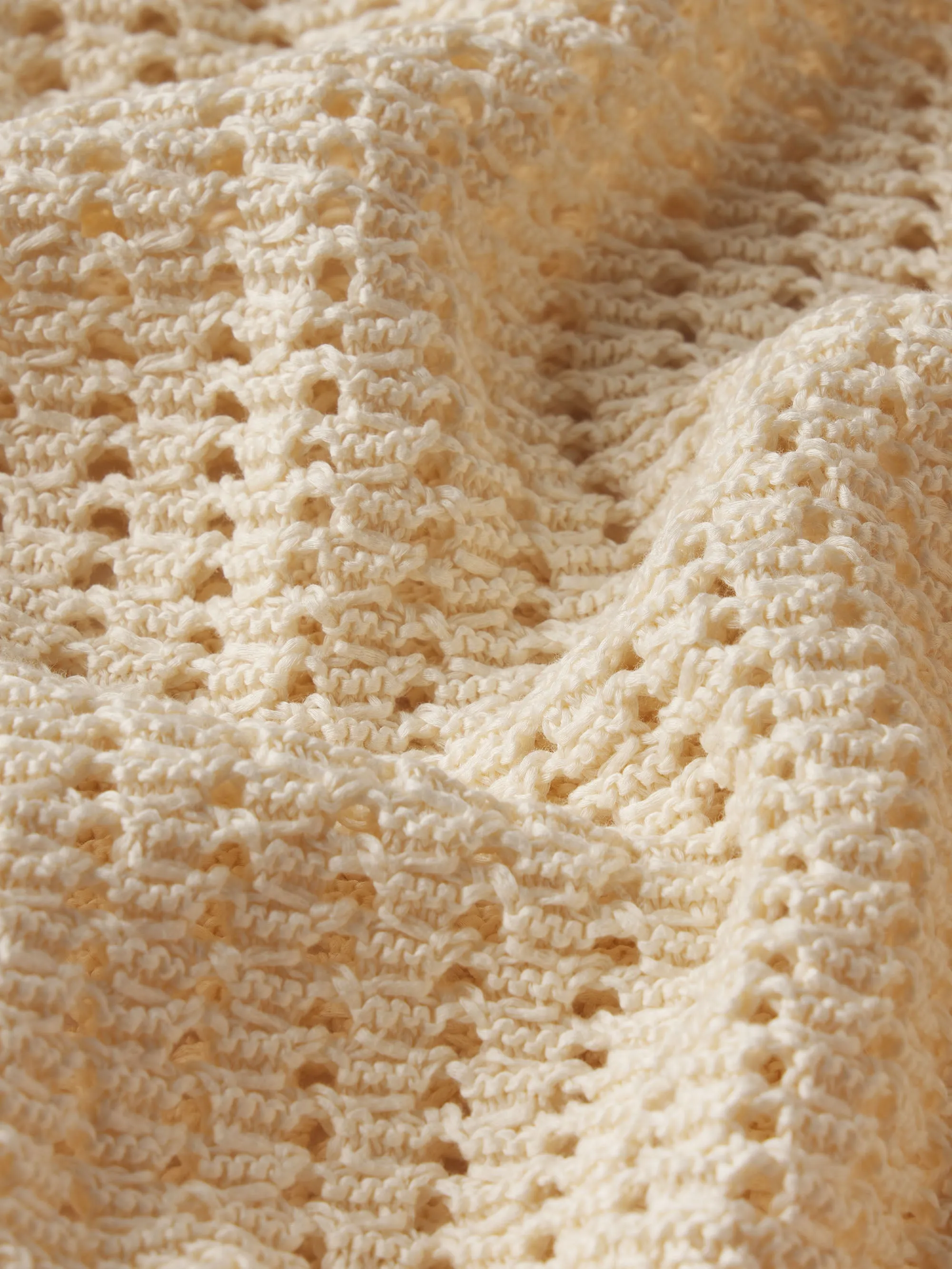 Fall Walk Thermal Insulation Layer The Crochet Bell Sweater -- Alabaster