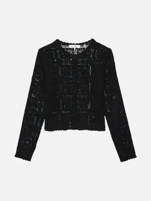 Airflow Optimized The Crochet Cardi -- Black