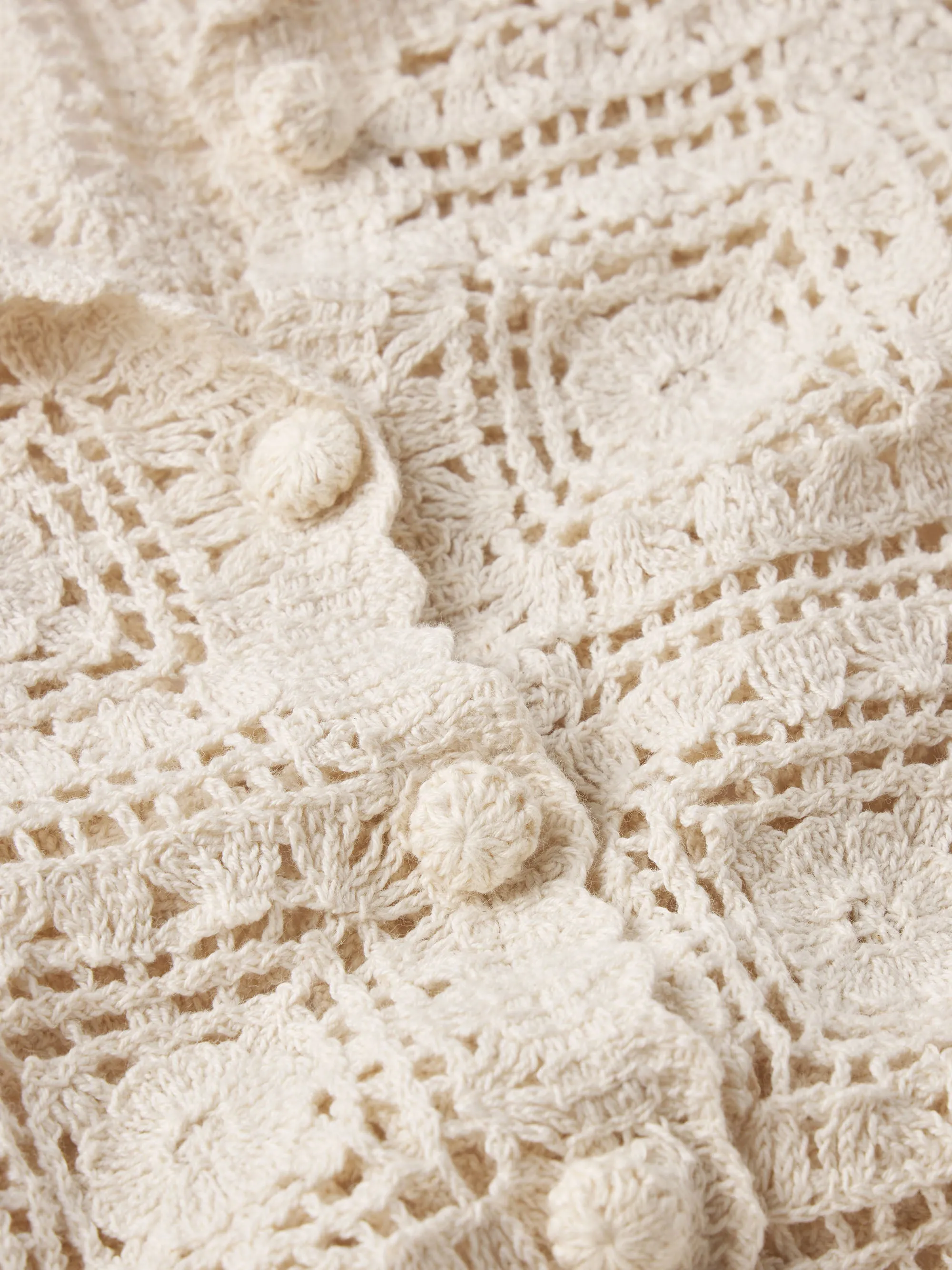 The Crochet Cardi -- Cream Day To Night