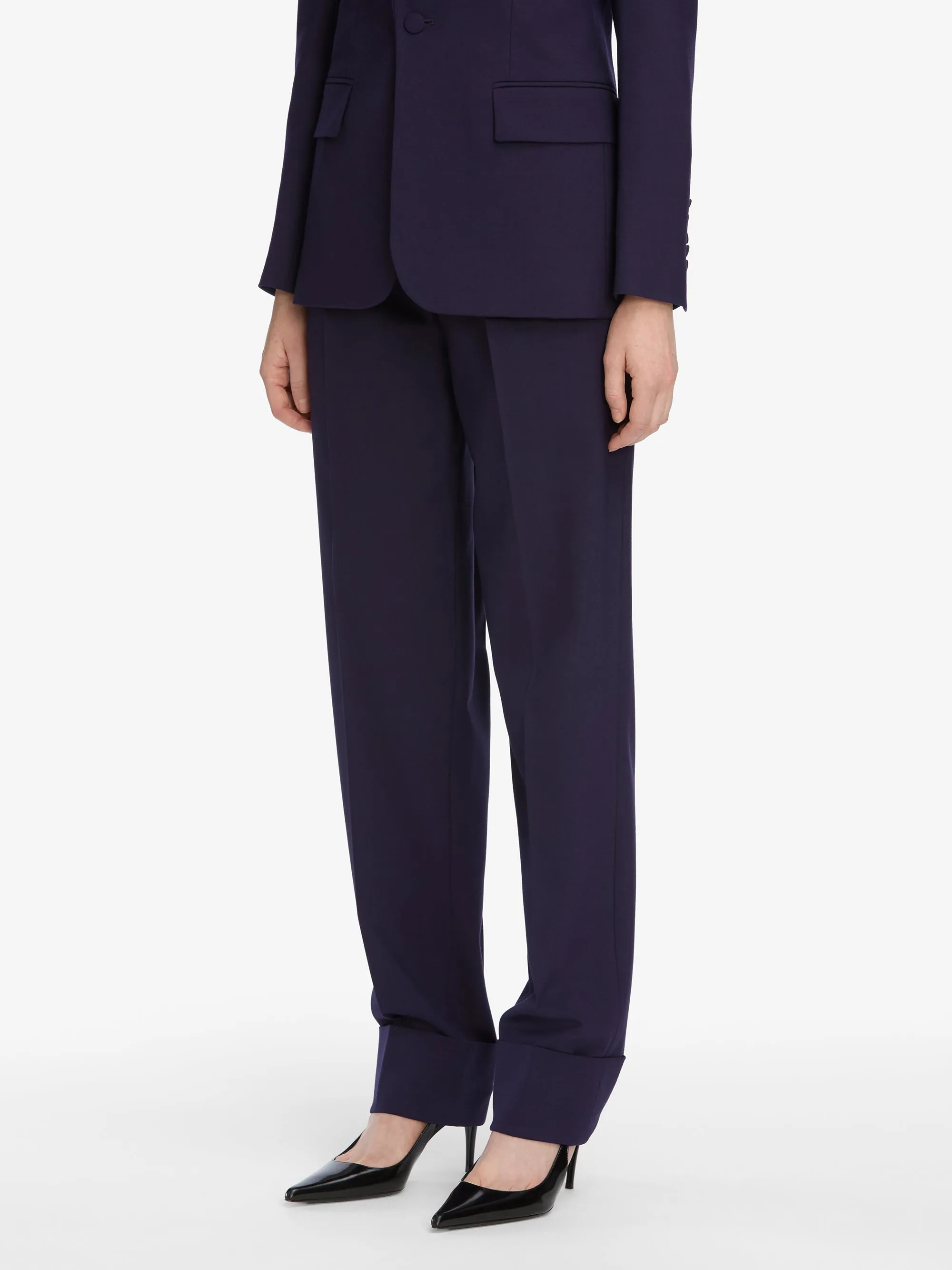 Movement Ready Fit The Cuffed Pleated Trouser -- Royal Purple