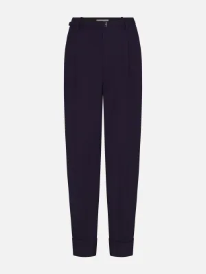 Built-in shorts LightweightComfort The Cuffed Pleated Trouser -- Royal Purple