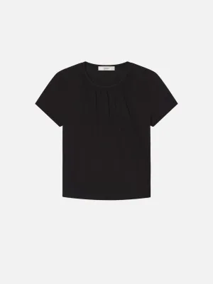Office Casual The Gathered Tee -- Black