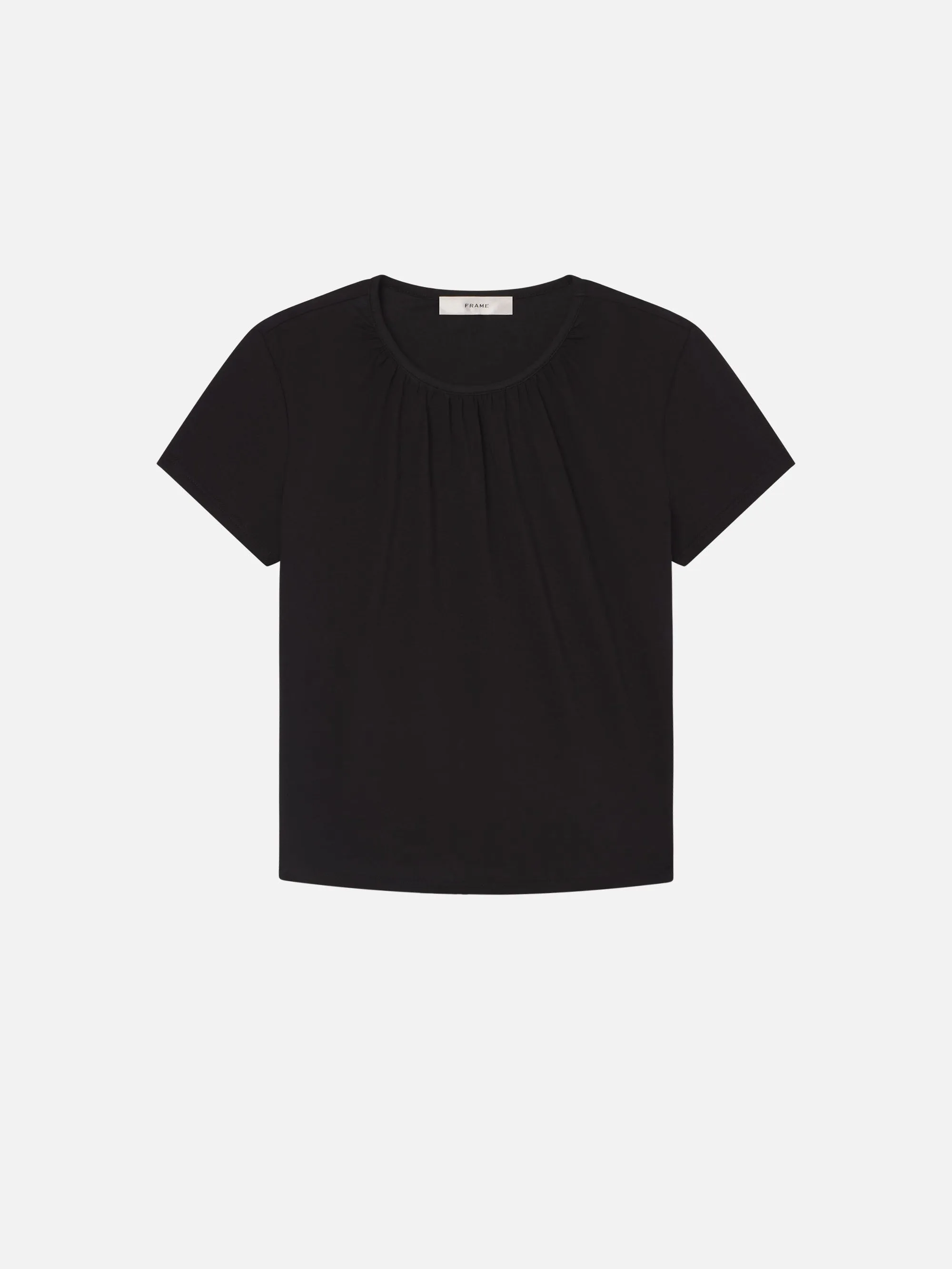 Office Casual The Gathered Tee -- Black