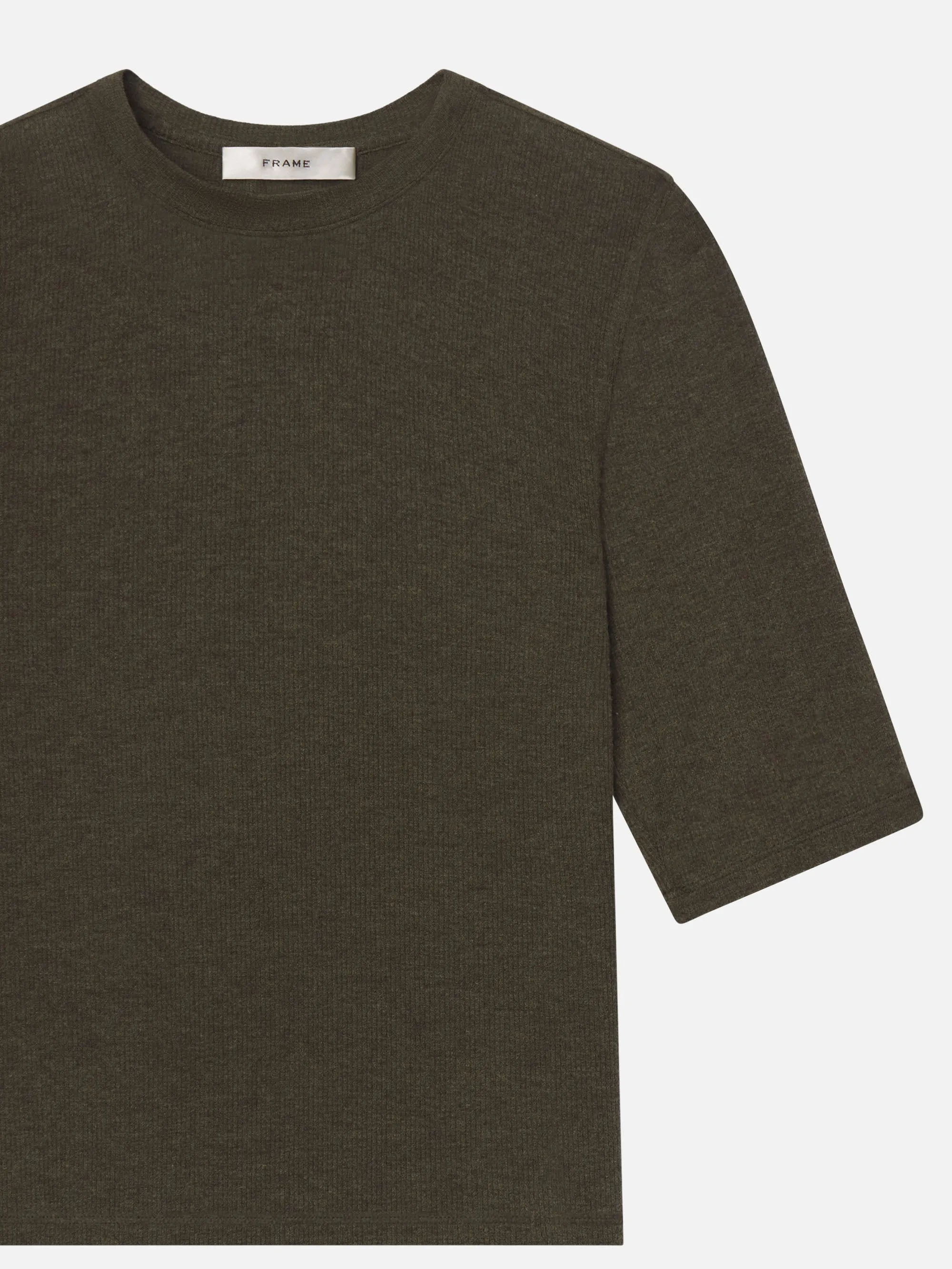 Performance Wear Pocket Design The Heather Rib Crew Tee -- Rich Military Heather