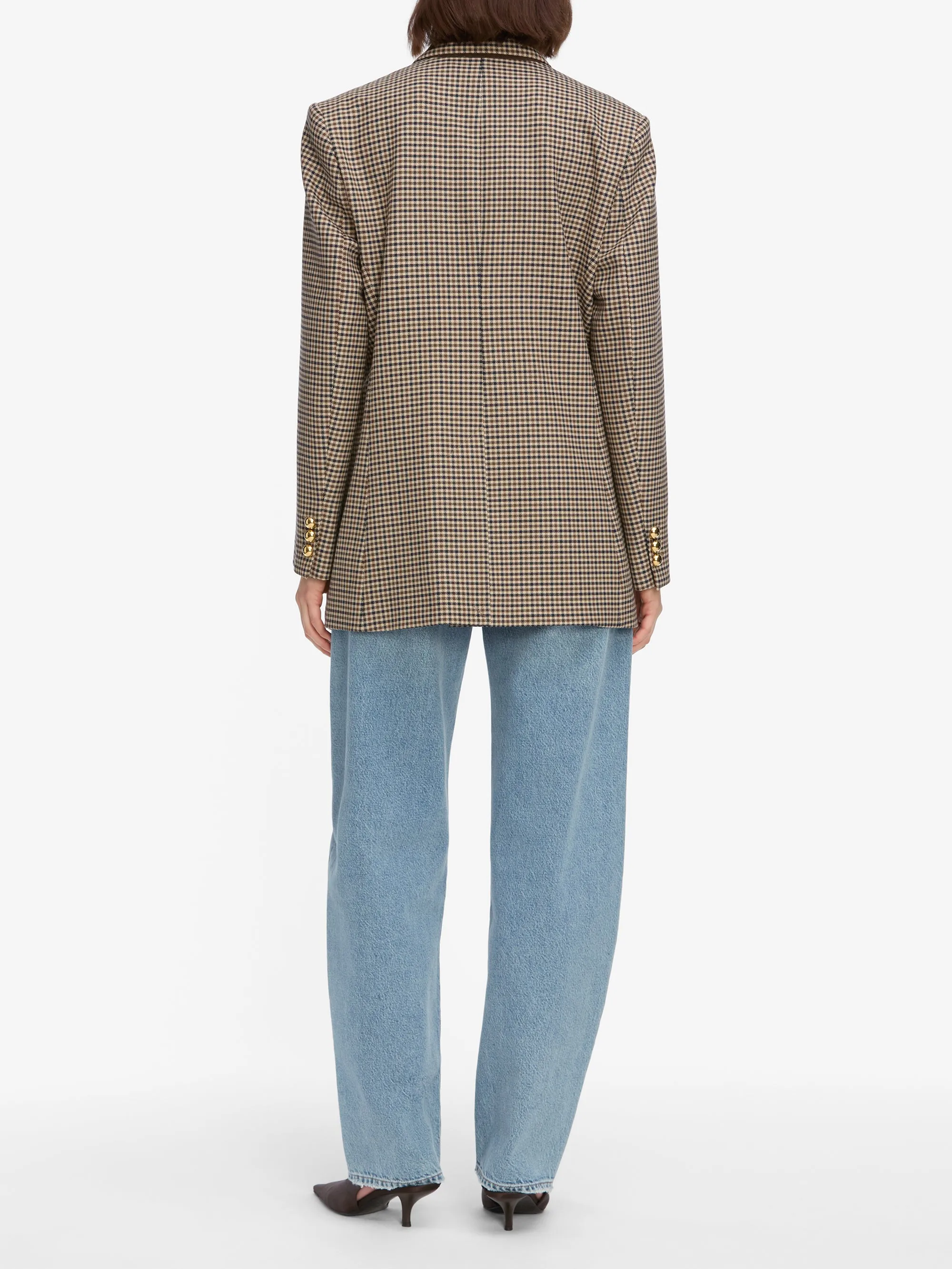 The Houndstooth Blazer -- Navy Multi ThermalInsulation