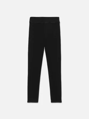 Tapered ankle Premium Look The Jetset Skinny Crop -- Sheen Noir