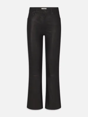 The Leather Reboot Crop -- Black Basic Style