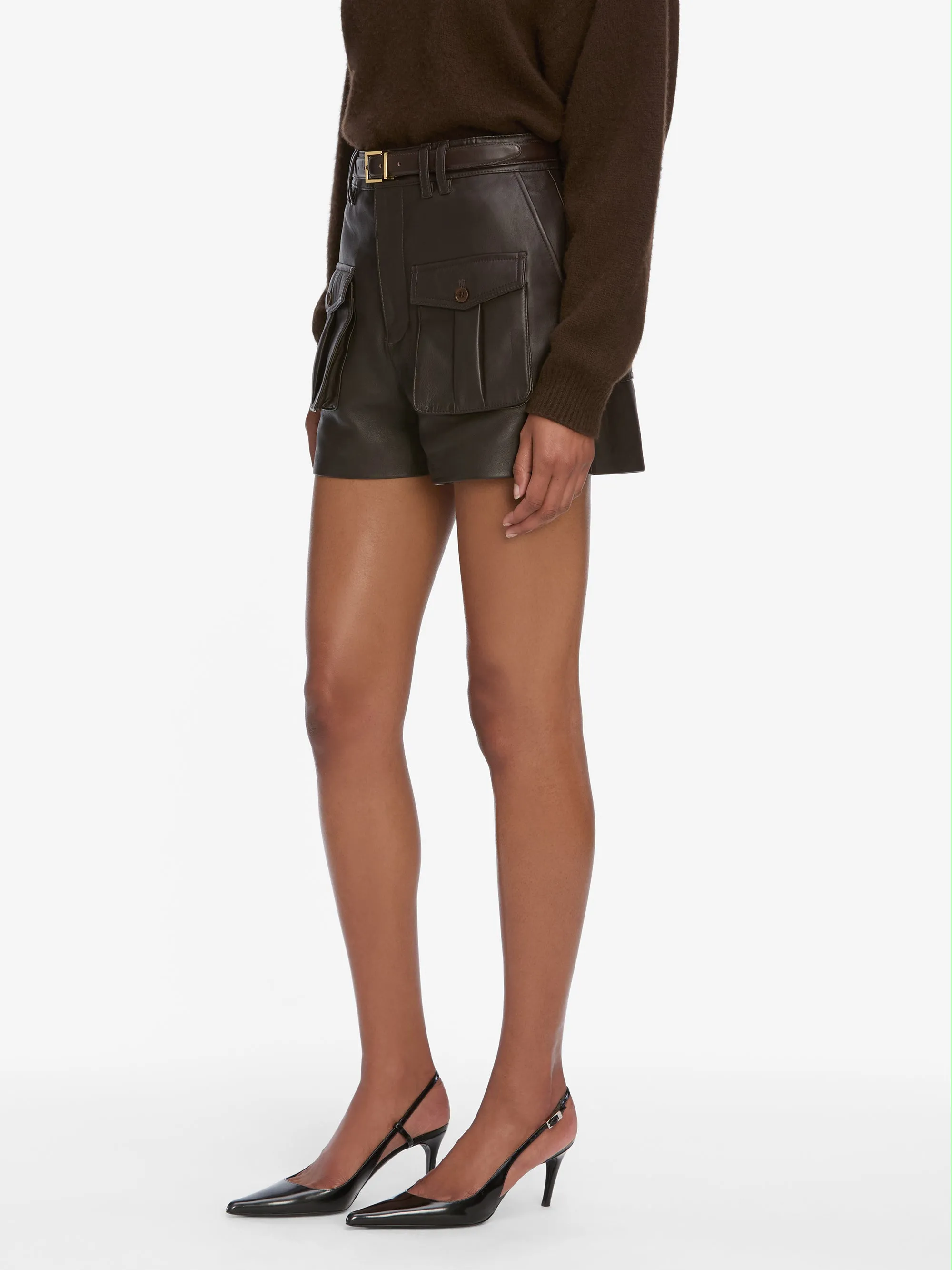 The Leather Scout Short -- Truffle Layer Safe