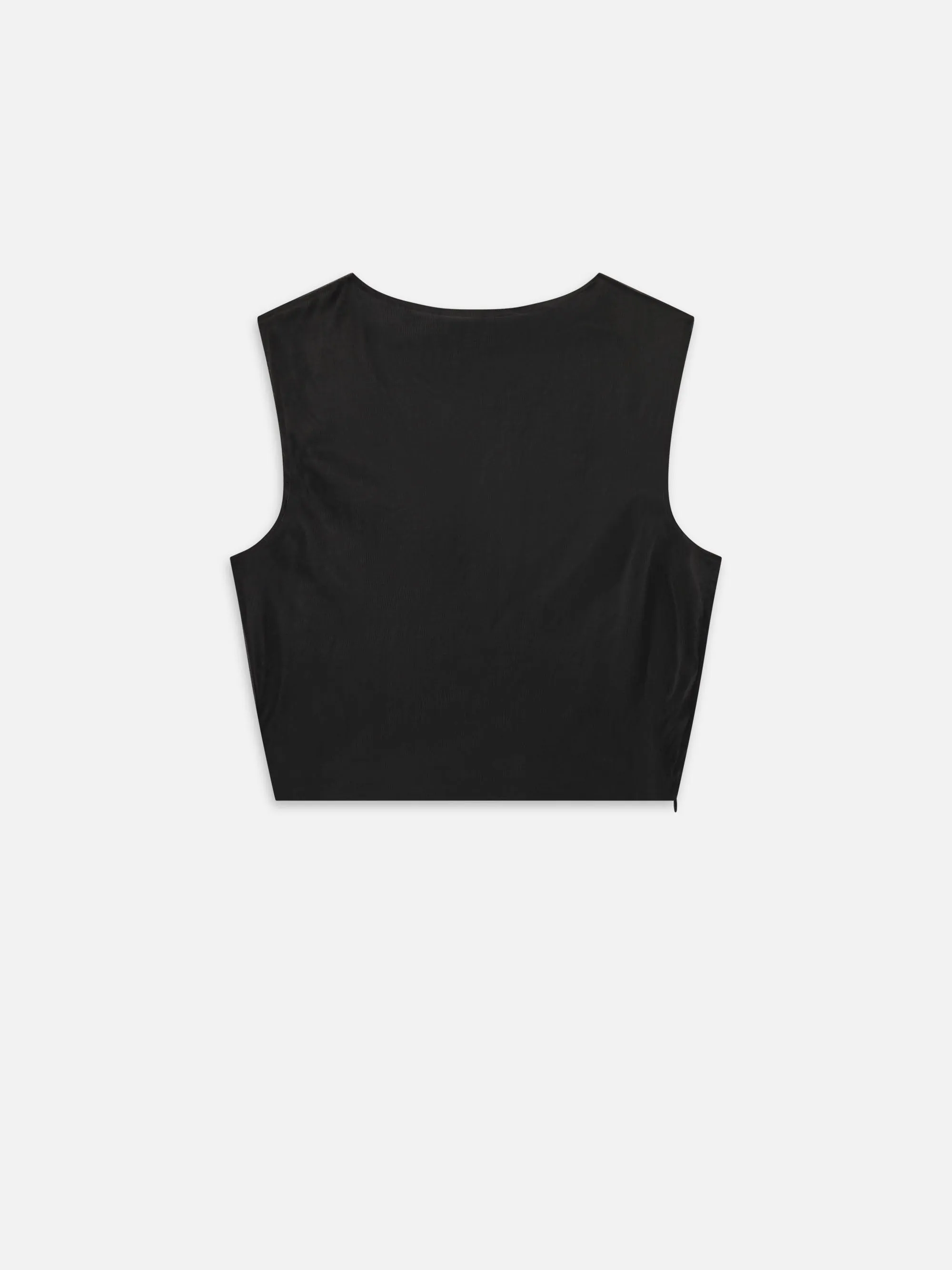 Urban Fit The Mesh Twist Tank -- Black