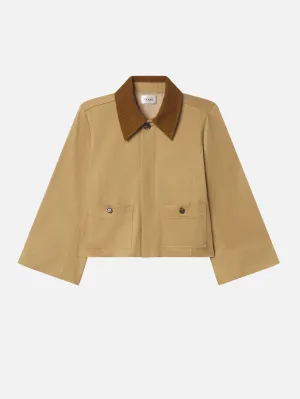 Shrink resistant The Mini Swing Jacket -- Khaki