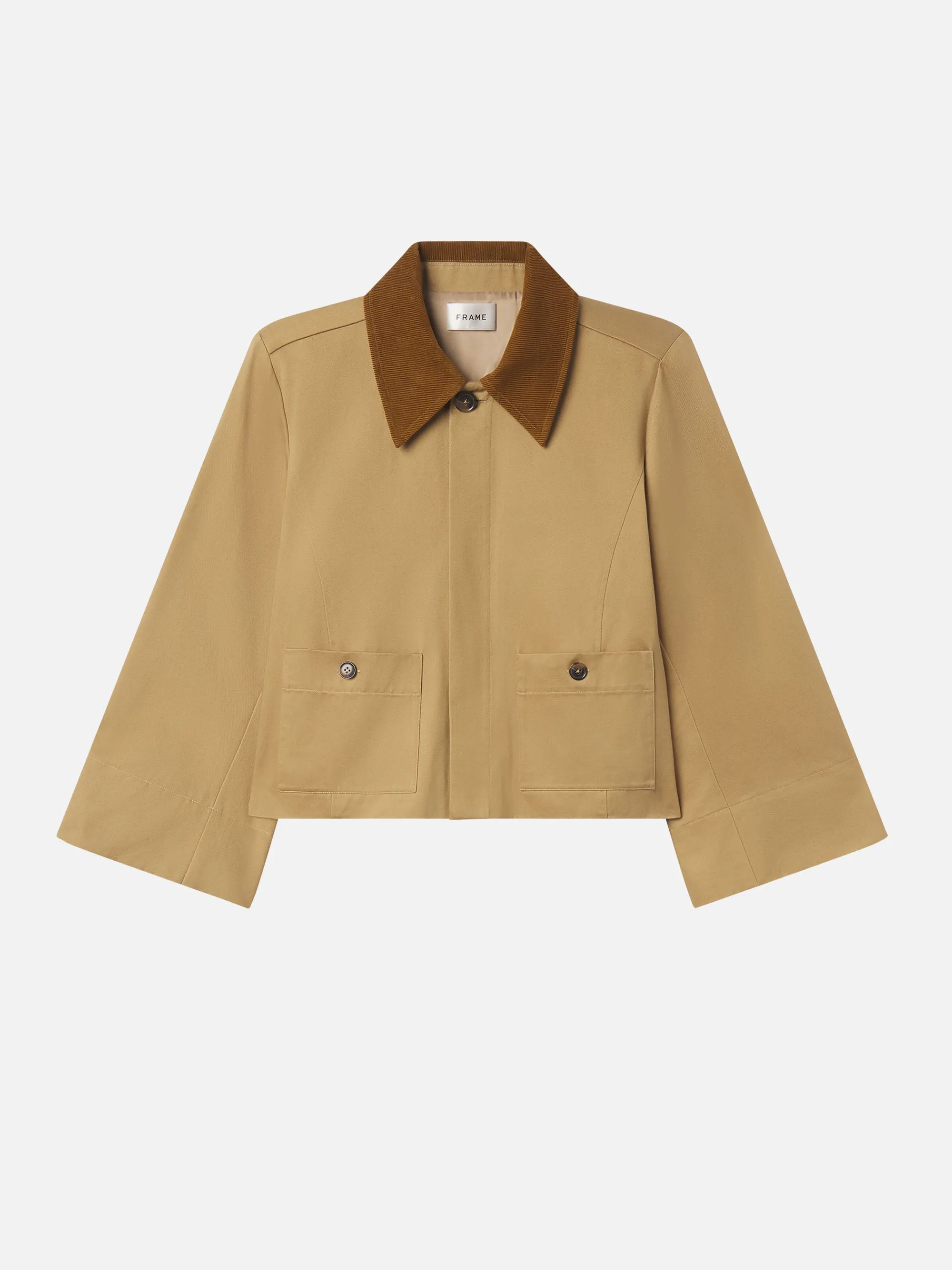 Shrink resistant The Mini Swing Jacket -- Khaki