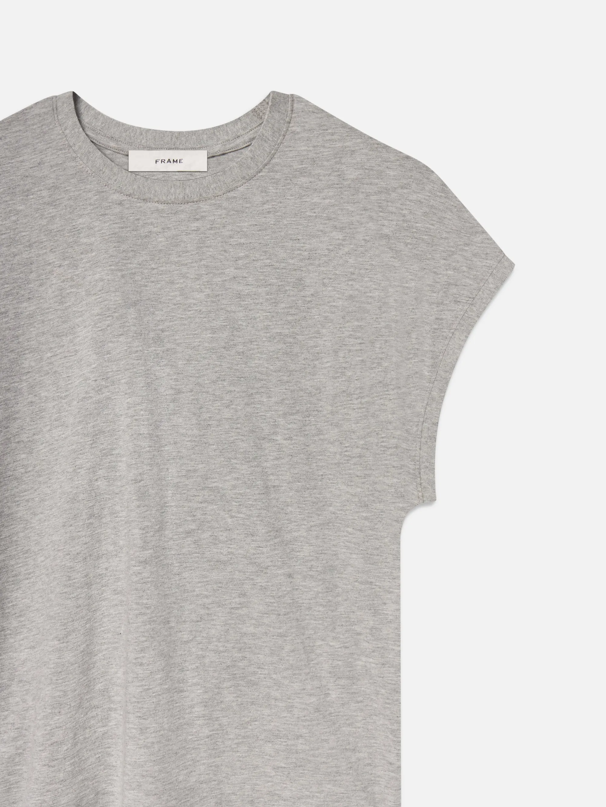The Muscle Tee -- Heather Grey Casual Comfort Top