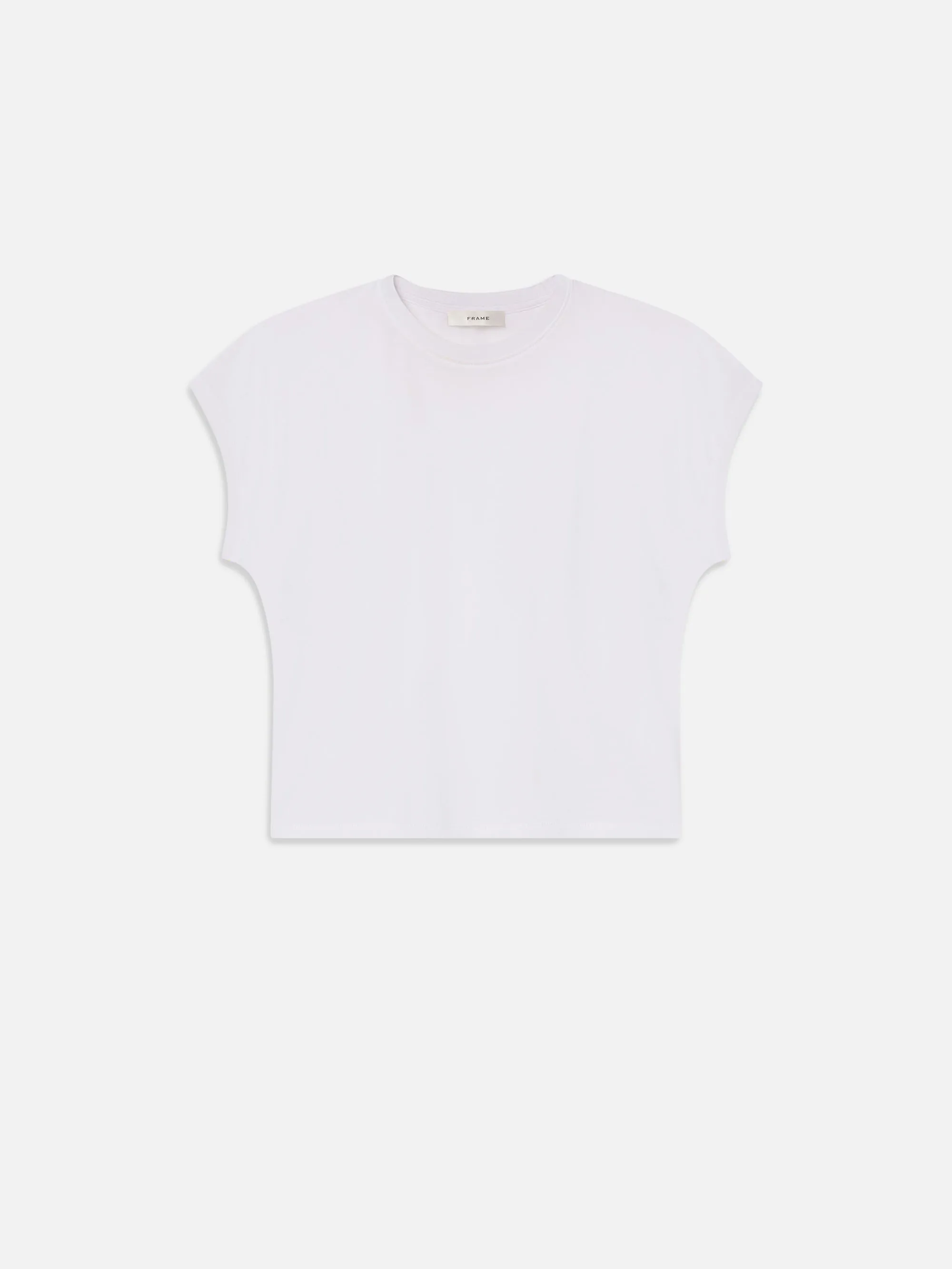 Seamless Edging The Muscle Tee -- White