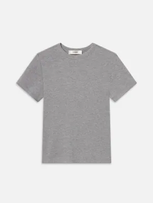 Essential Wardrobe The Rib Baby Tee -- Heather Grey