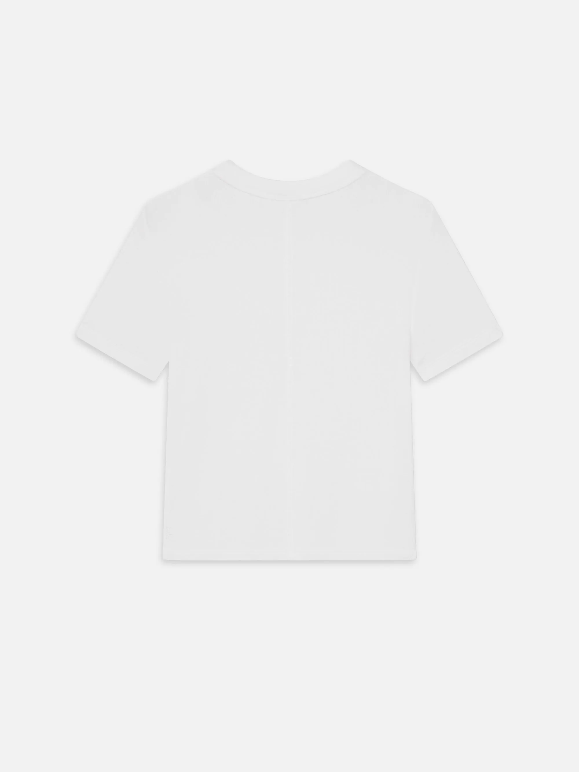 Non Restrictive Cut UV Protective Coating The Rib Baby Tee -- White