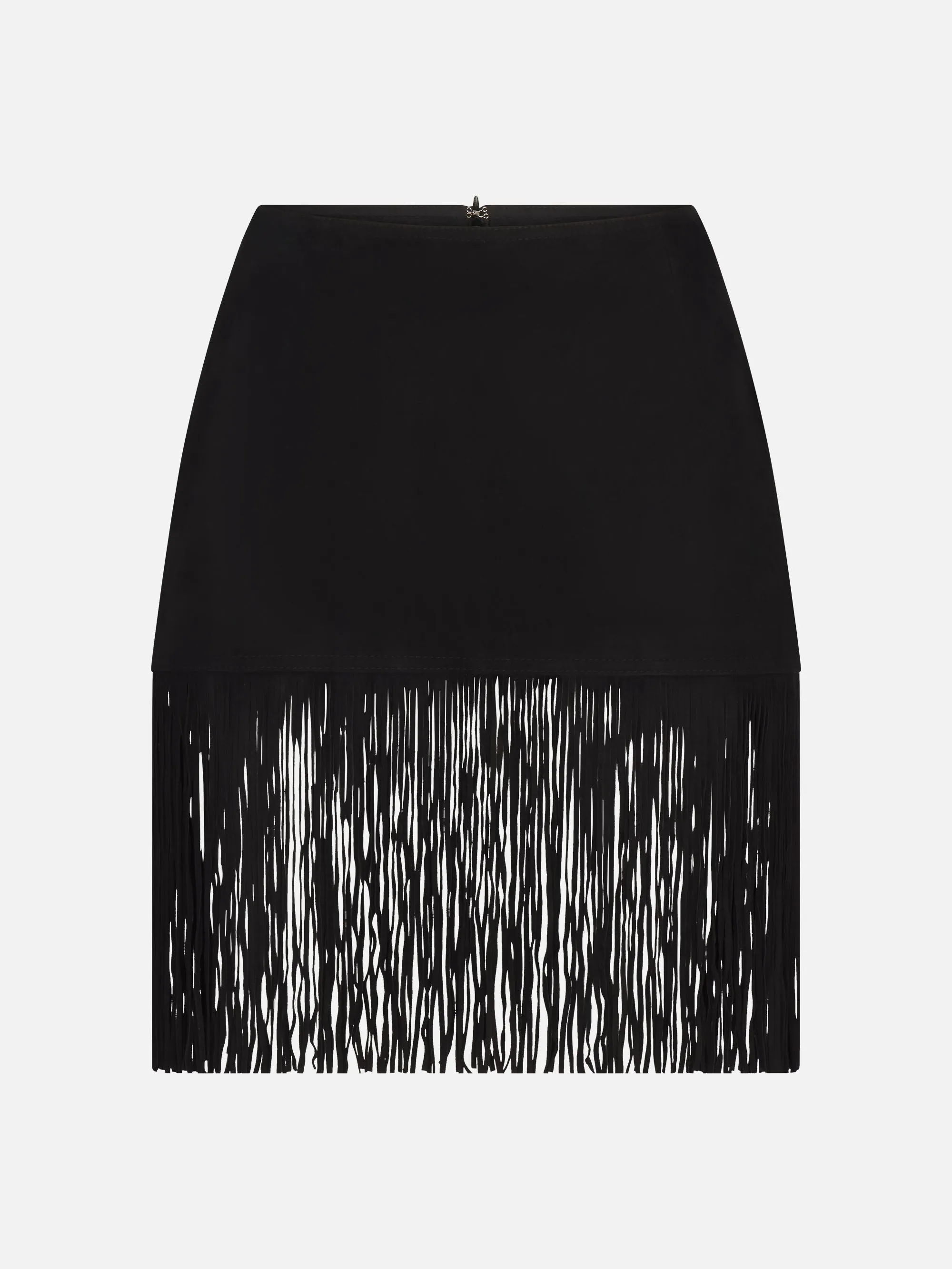 The Saddle Skirt -- Black Winter Essential