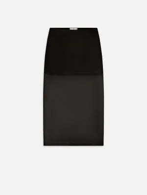 Push Edge OdorResistant Fabric The Silk Organza Skirt -- Black