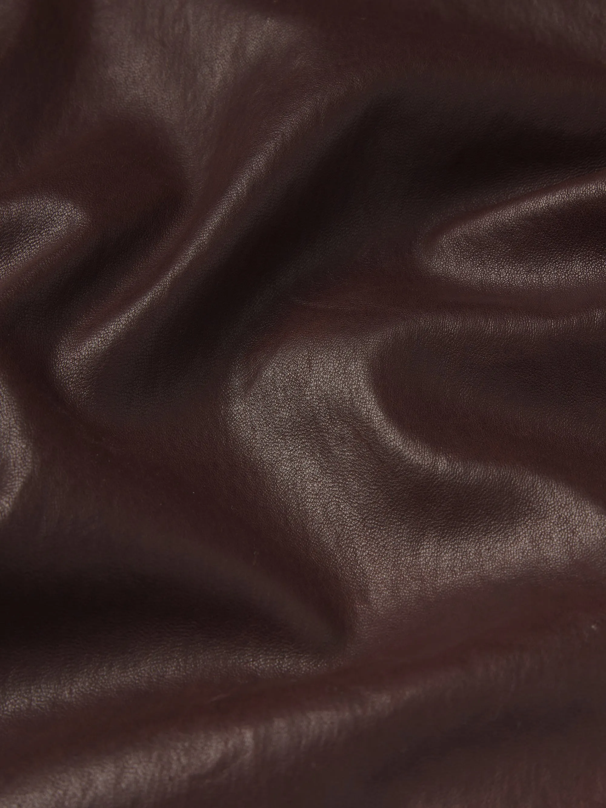 Lightweight Design Distressed finish The Slim Stacked Leather Pant -- Espresso