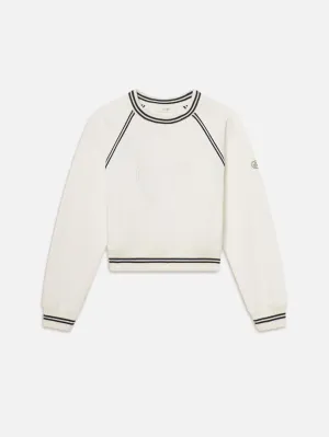 The Tennis Sweatshirt -- White QuickDry Fibers