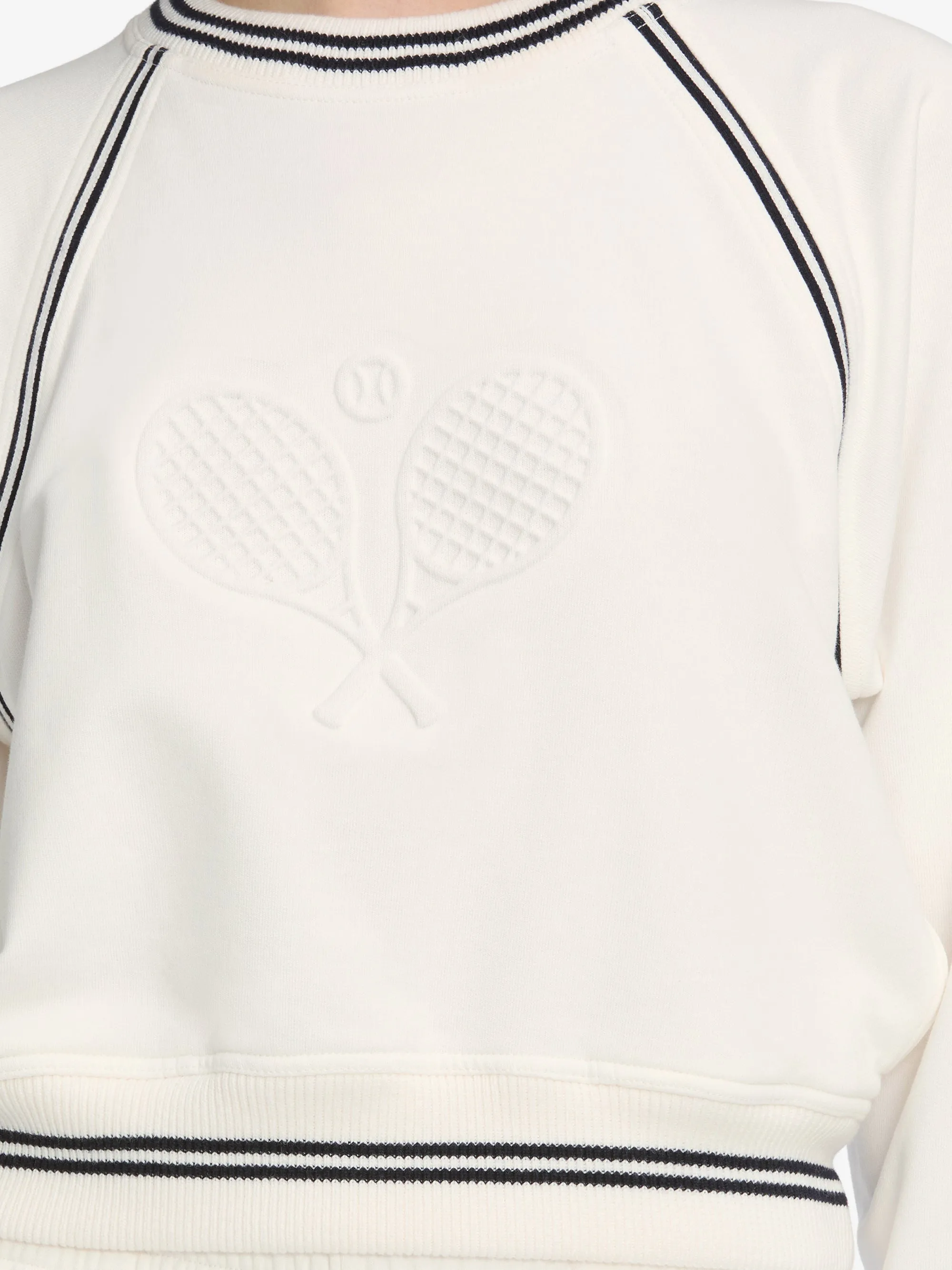 The Tennis Sweatshirt -- White City Casual weekday look