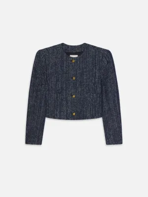 Tear Resistant Weave CompactFoldable The Tweed Jacket -- Indigo