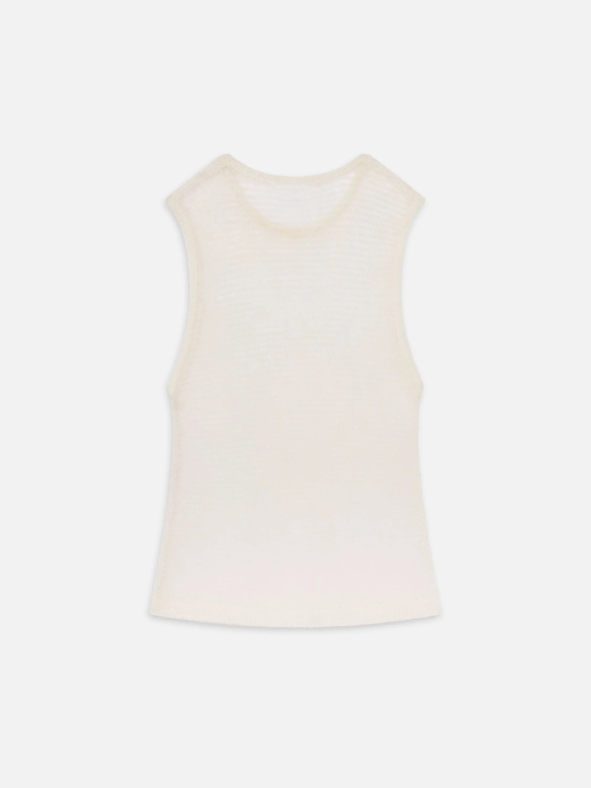 The Lofty Tank -- Cream Versatile Comforted Simple Casual Style