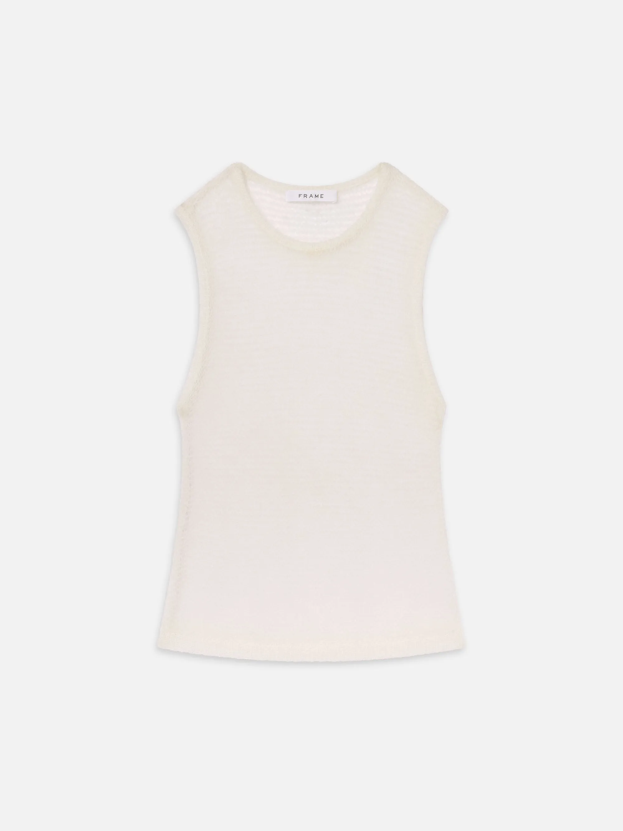 Circular Knit Technique Quiet Style The Lofty Tank -- Cream