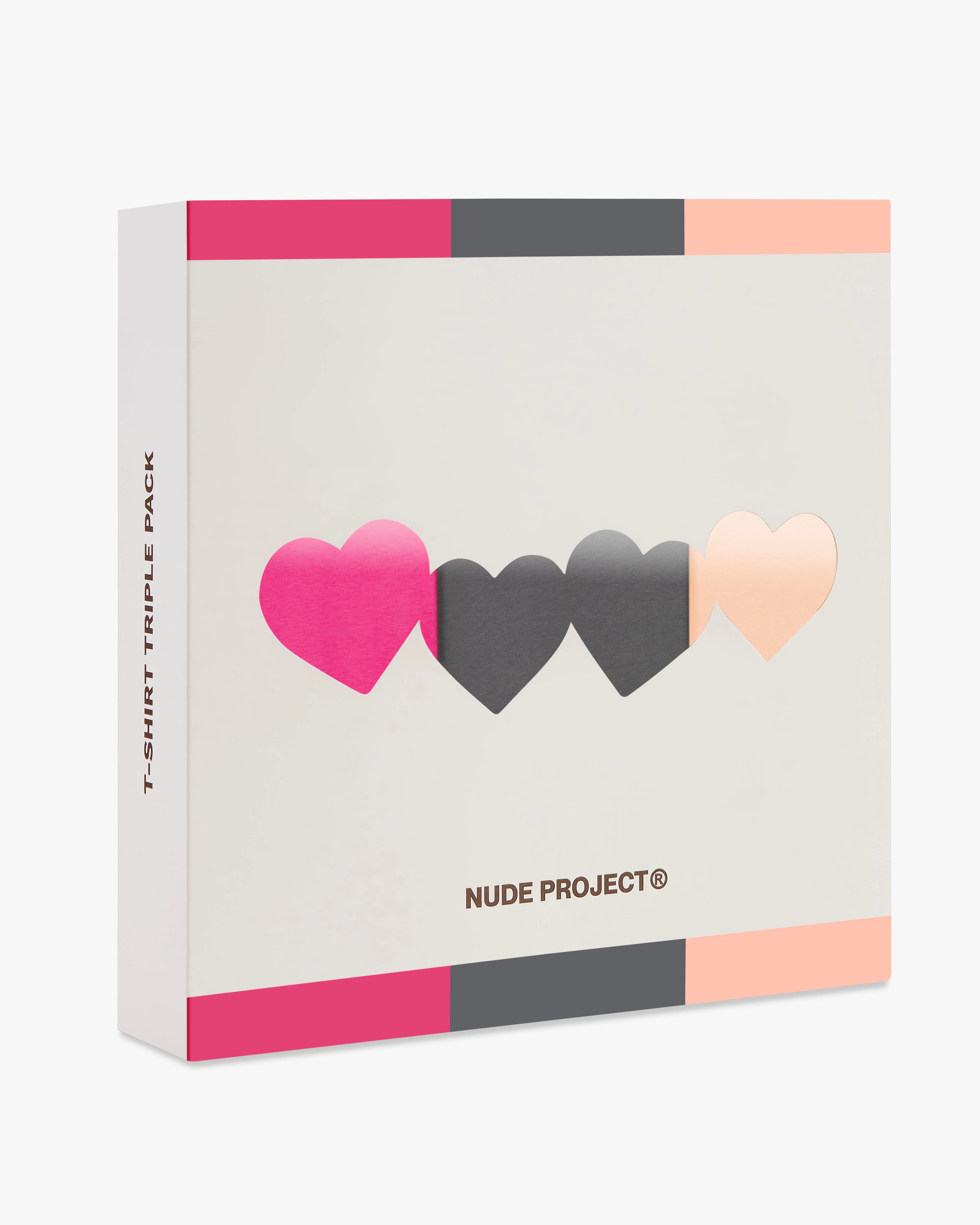 Camera Glow Basic Tee Salmon/Ash/Pink 3Xpack