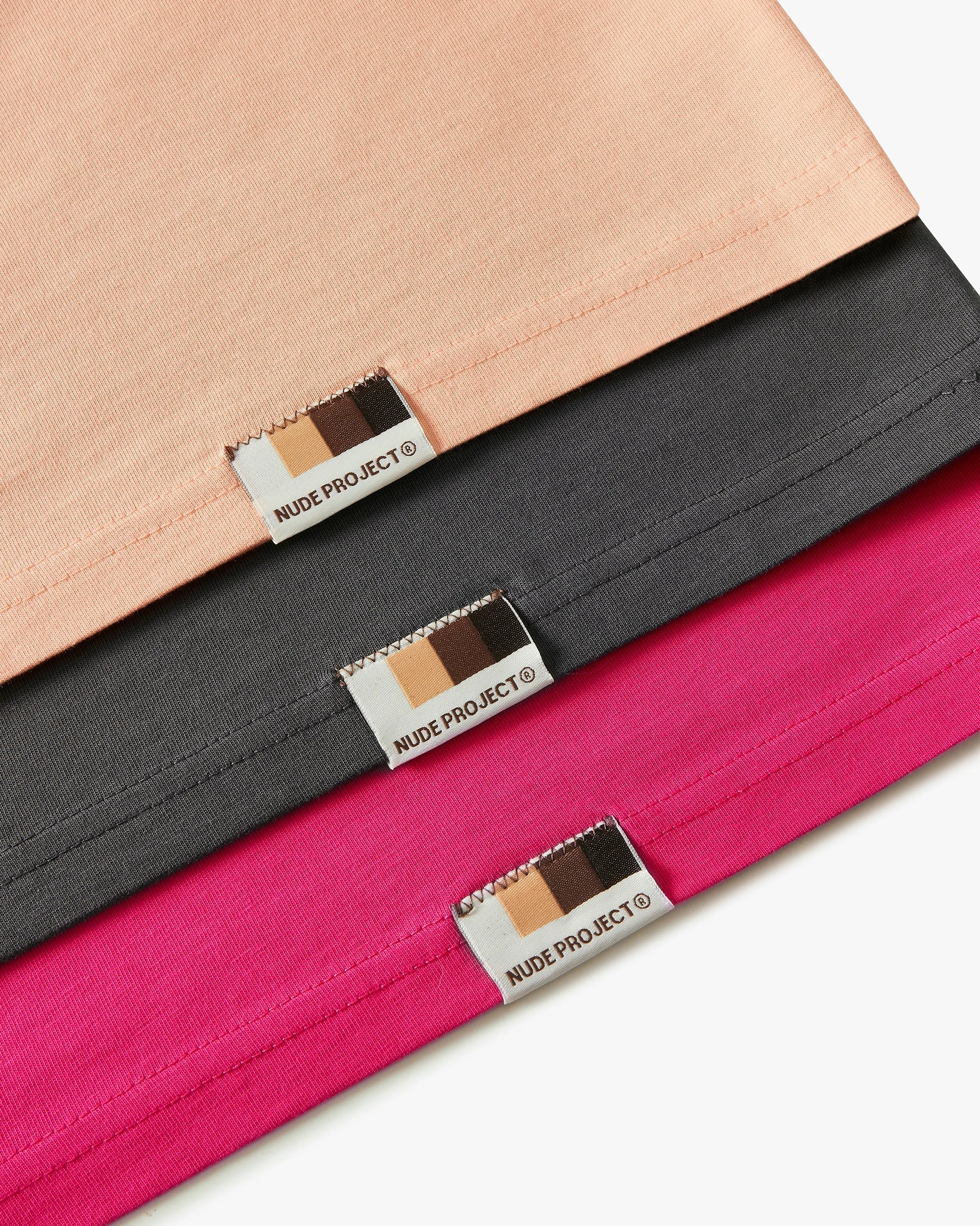 RollUp Sleeves Basic Tee Salmon/Ash/Pink 3Xpack