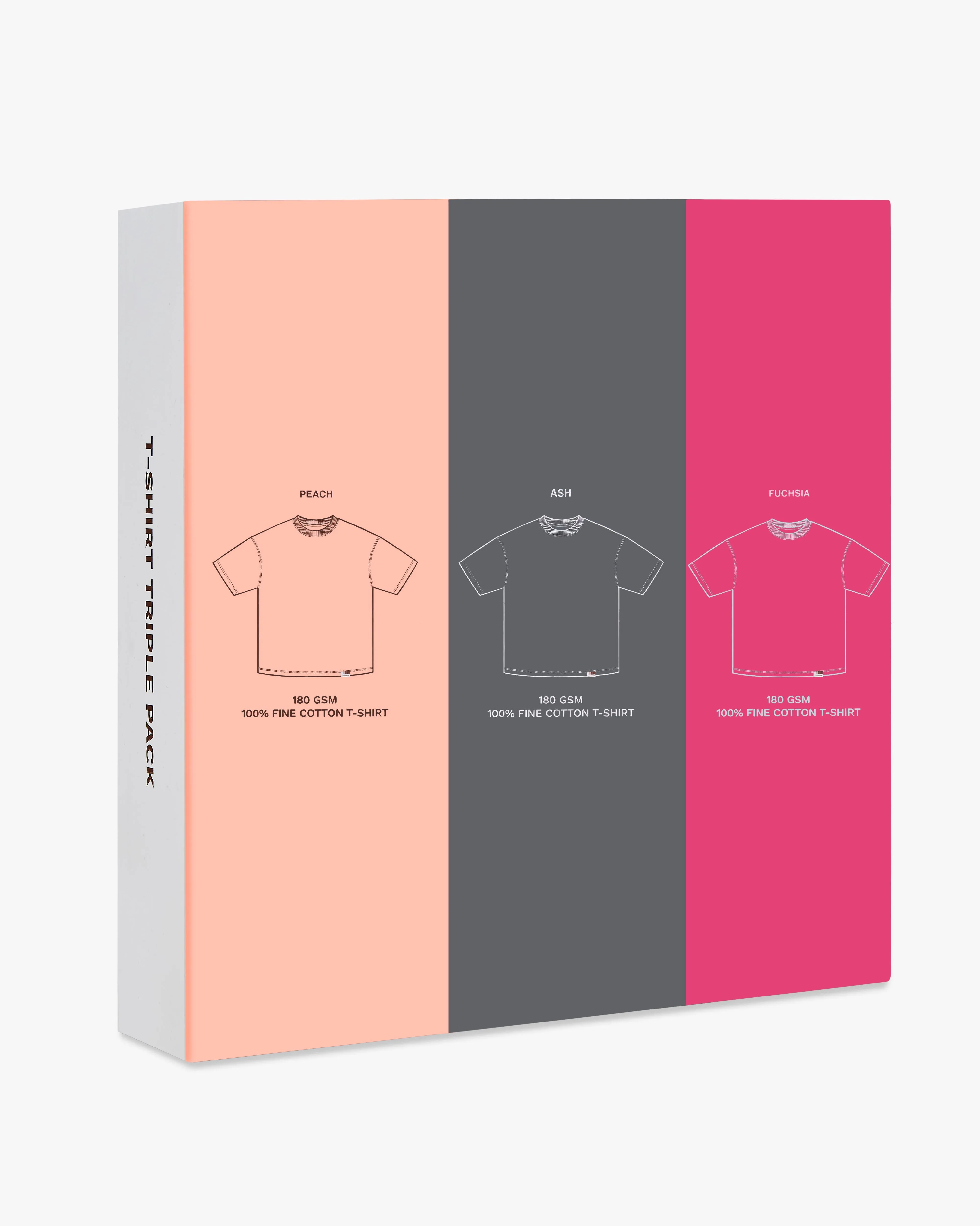 Poise Fit Basic Tee Salmon/Ash/Pink 3Xpack