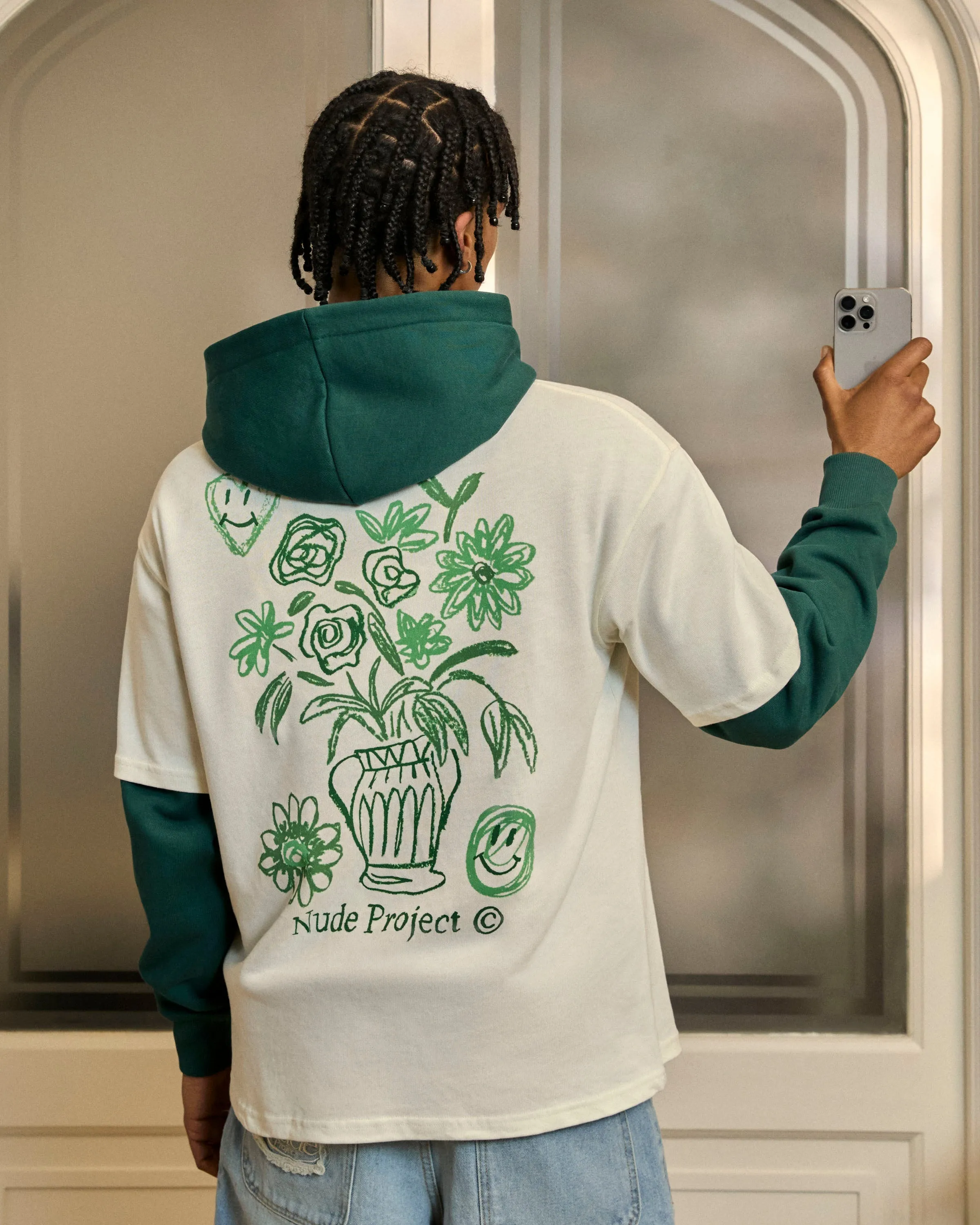 SlipResistantHem Jarron Tee Marshmallow