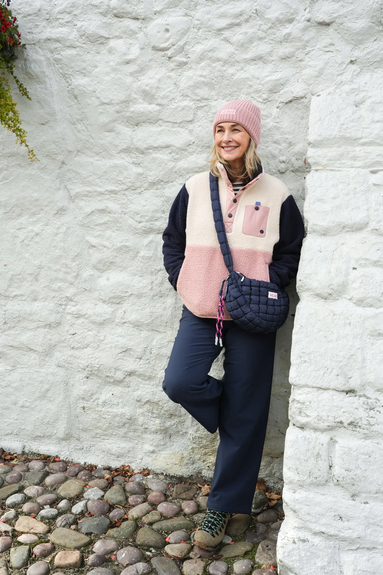 Thermal Straight Leg Trousers - Deep Navy relaxed shape No Fuss