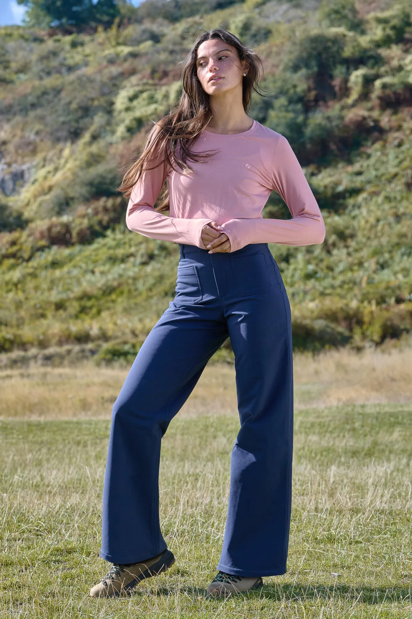 ReinforcedBeltLoops Smart Layer Thermal Straight Leg Trousers - Deep Navy