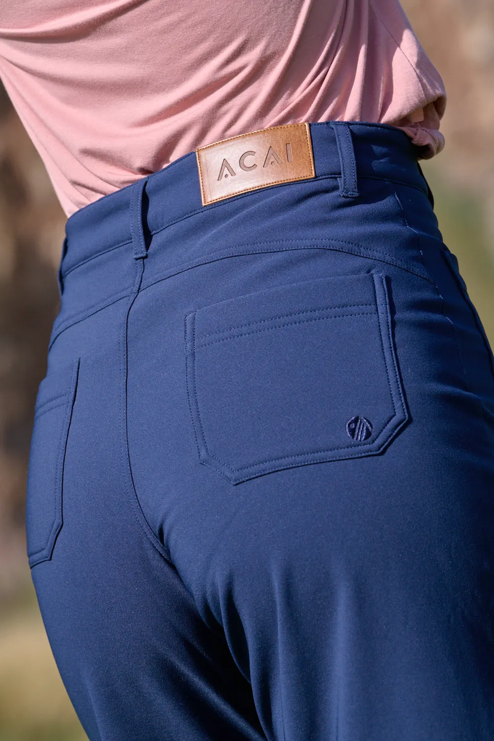 Thermal Straight Leg Trousers - Deep Navy Stylish Fit Ergonomic Cut