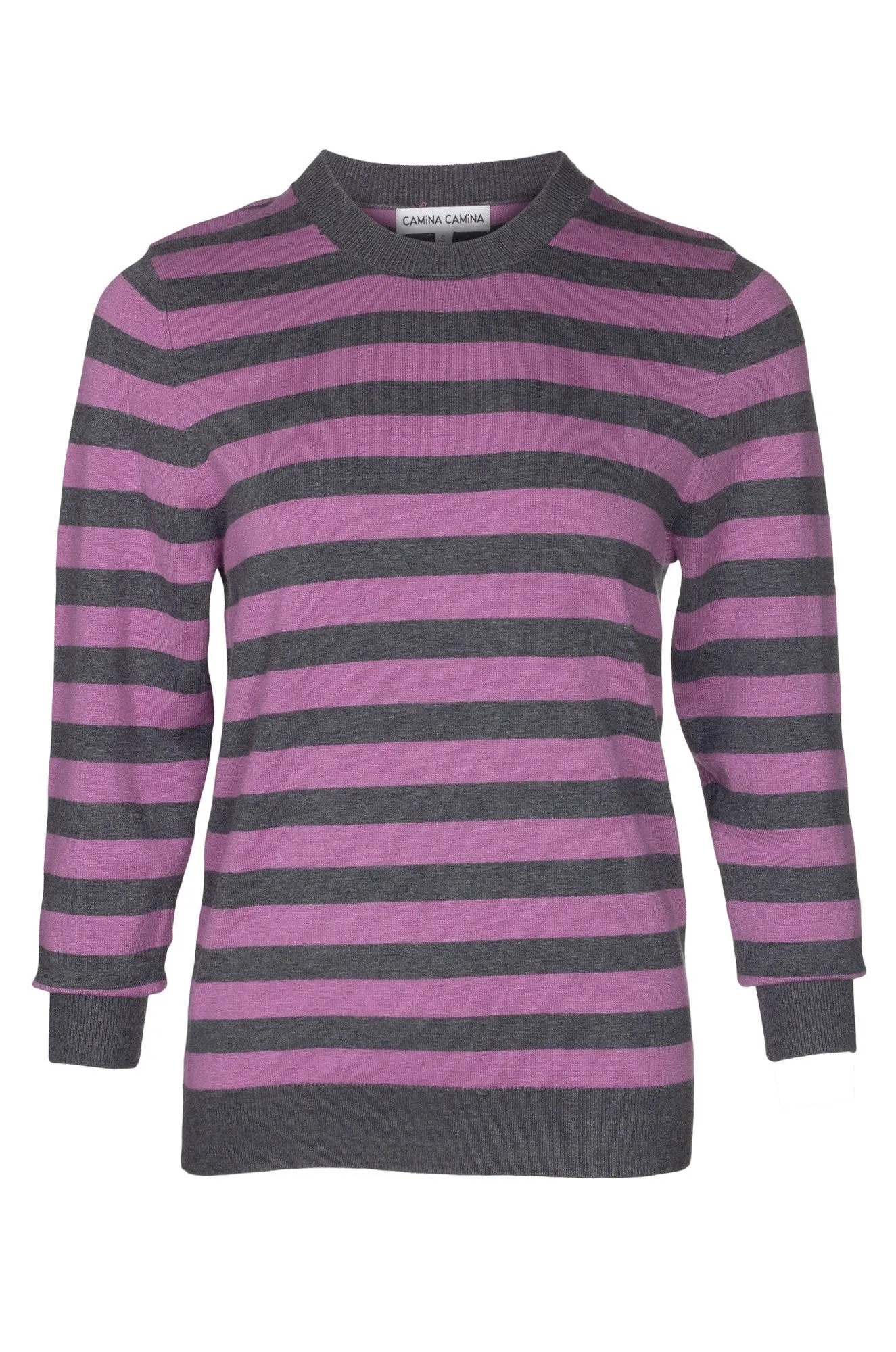 FastDrying Textured Weave Fast Drying Material Jersey - Knitwear | Charc Marl/Dusky Rose | 0015B1