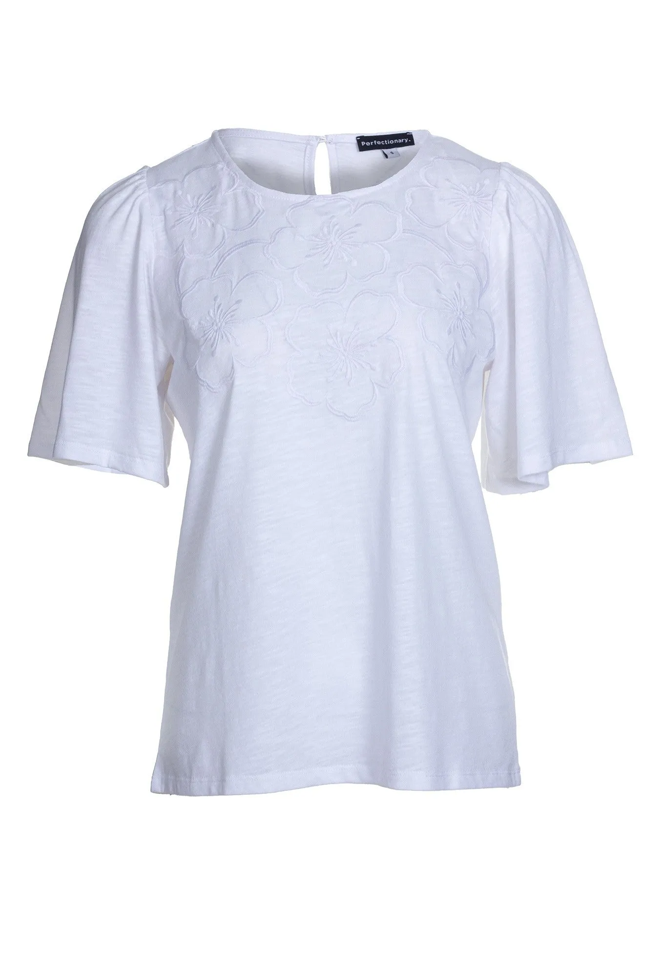 ThermalInsulated EcoCertifiedTextile Puff sleeve Top | IVORY | 4682A1