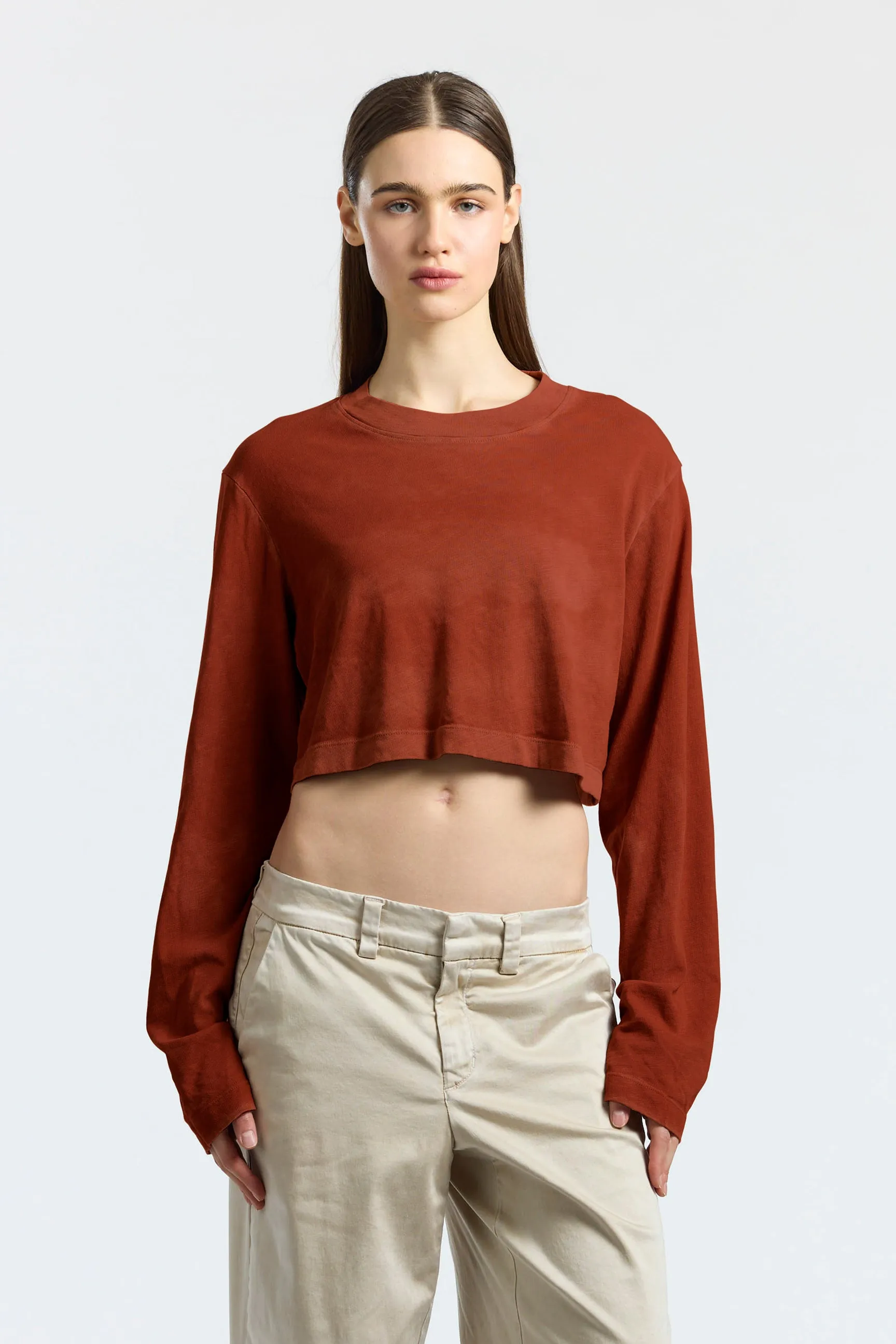 Tokyo Crop Shirt Minimal Comfort Wear Sleek Comfort