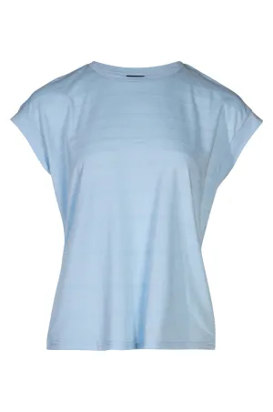 Winter Protection Round neck Jacquard Top | SKY | 6021A1