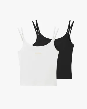 Couple Look SmoothInnerLining Sexy Top Pack Black/White