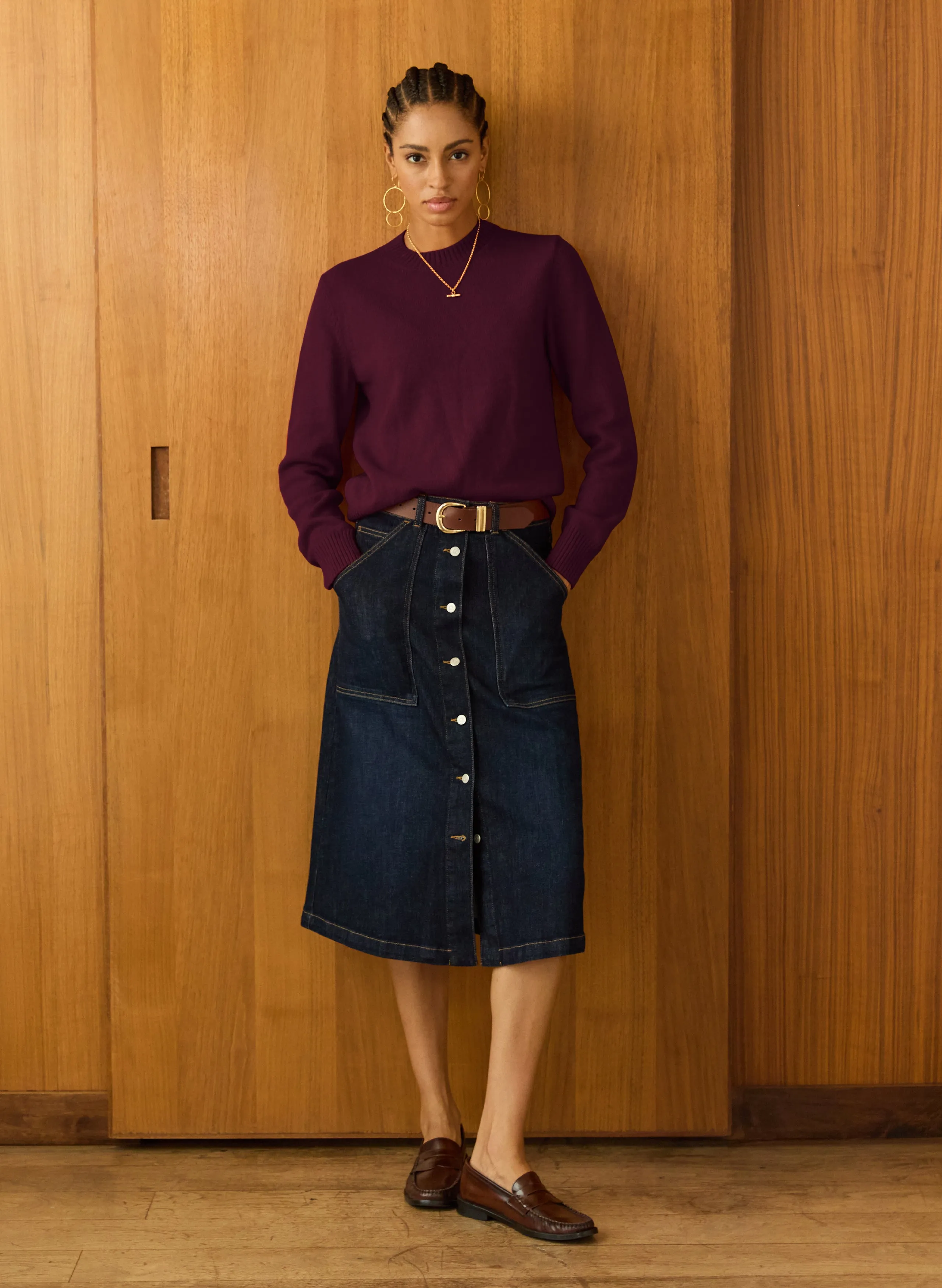 Sustainable Dye Process Zucca Wool Blend Crew Neck?Jumper