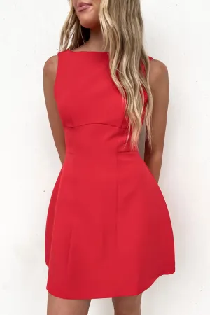 Tiegan Mini Dress Red Premium Look Fit For All