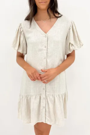 Weekend Fresh Phoebe Mini Dress Beige