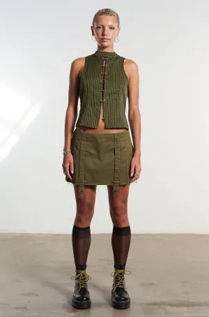 Breezy Style Trigger Pleated Mini Skirt