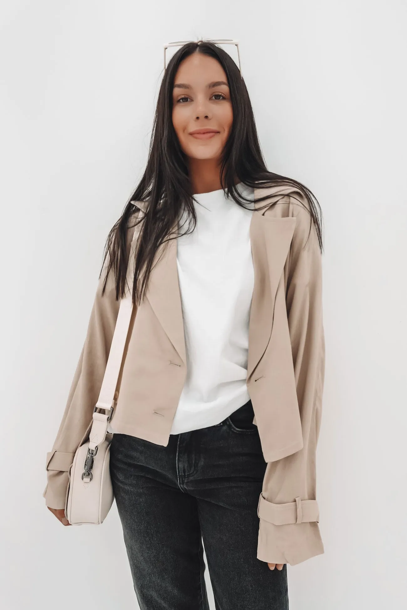 Heavy Duty Zippers GlowInTheDarkAccents Toledo Crop Trench Bone