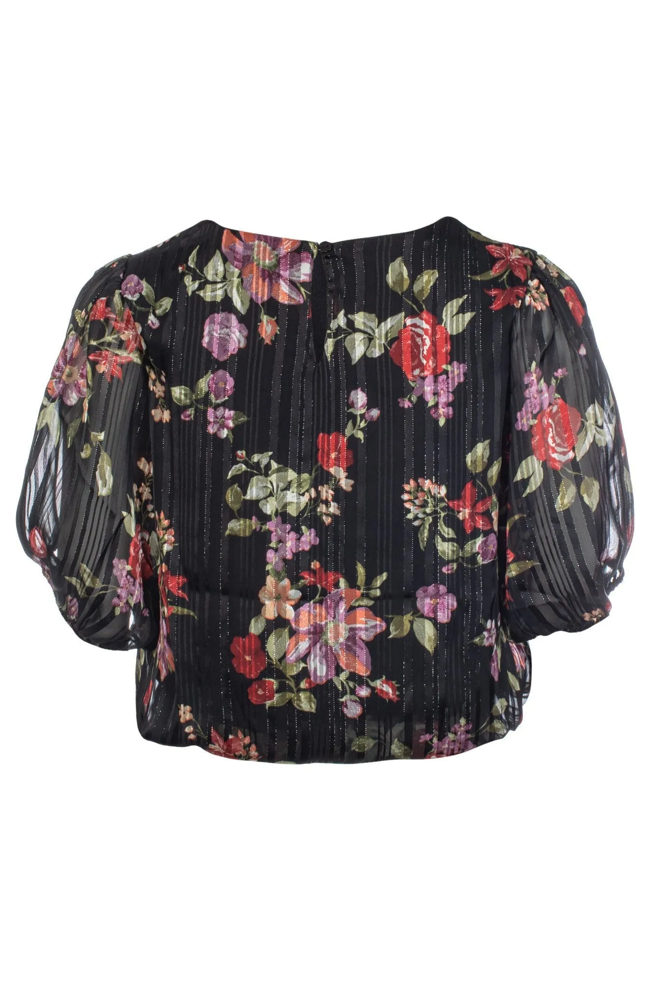 Cozy Fit Top | Black Lilac Bouquet | 8561C1