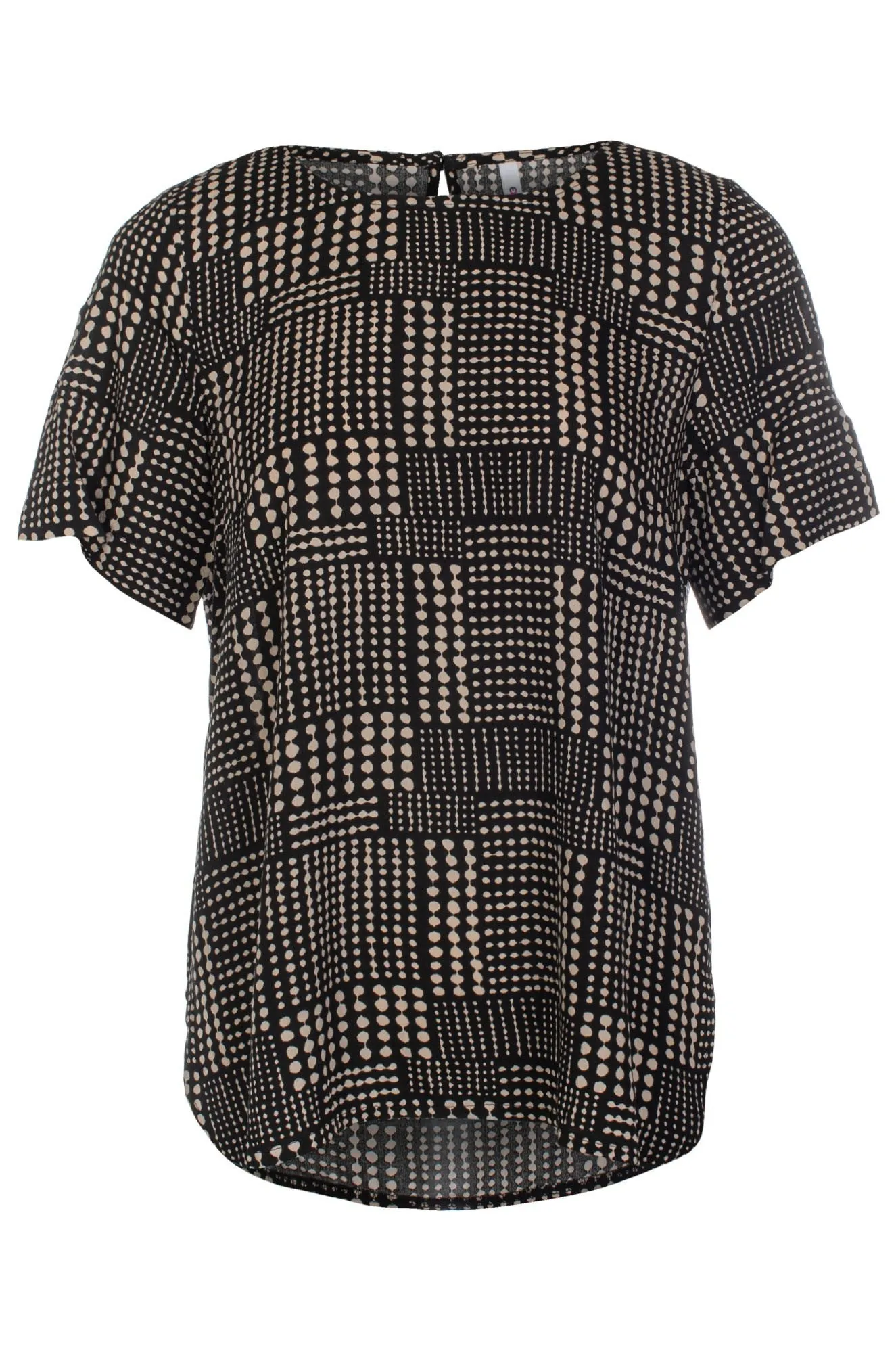 Top | Black Taupe Dots | 3338C1 Seamless transition