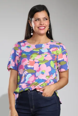 Breathable Style Harbor Style Top | Lavender Bouquet | 3338C1